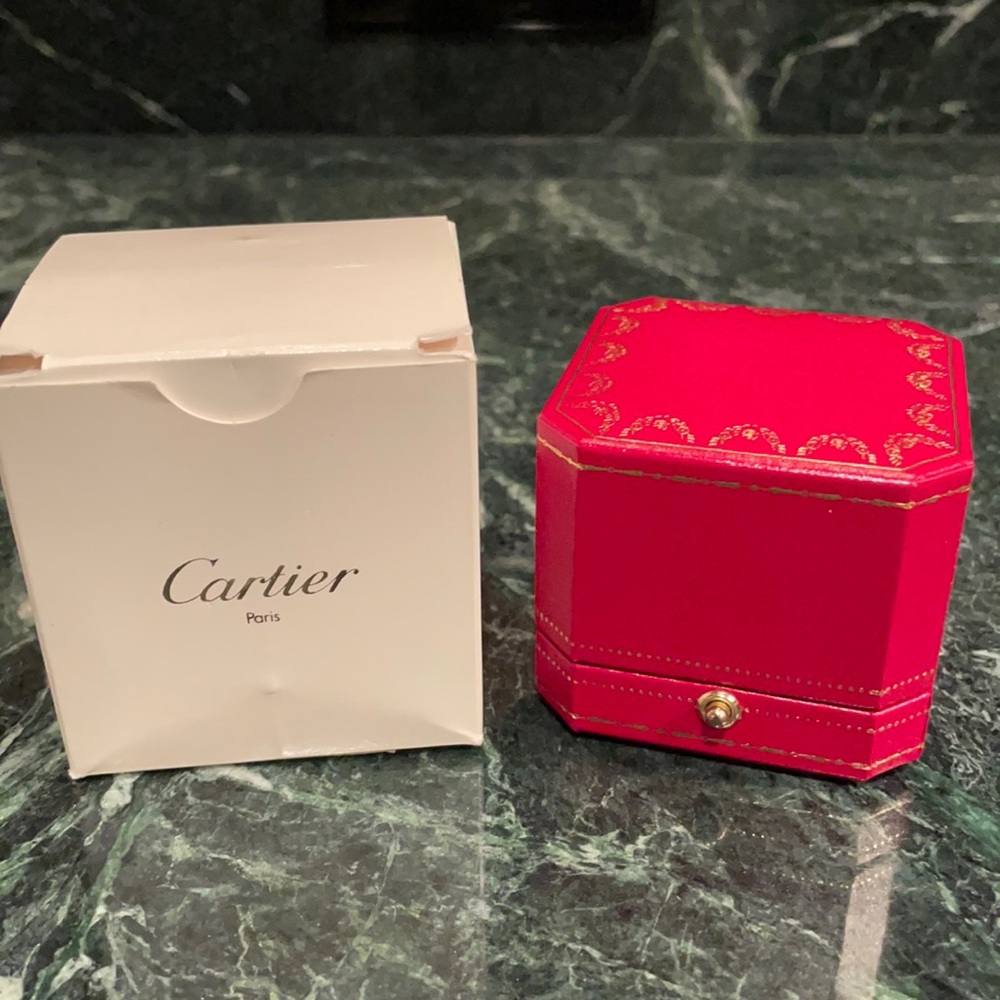 Authentic Leather Cartier Ring Box - image 1
